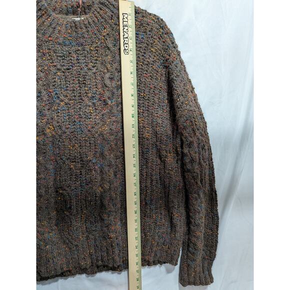 Knox Rose Sweater Chunky Knit Brown Blue Red Orange Long Sleeve High Neck - Picture 8 of 8